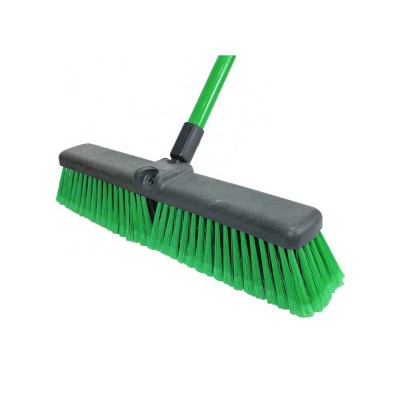 Ecoclean 18" Industrial Bulldozer Push Broom,Outdoor Push Broom,Floor Cleaning Push Broom