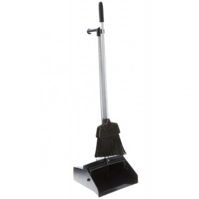 High Quality  Commercial and Industrial Aluminium Handle  Wind Proof Lobby Dustpan and Angle Broom Combo