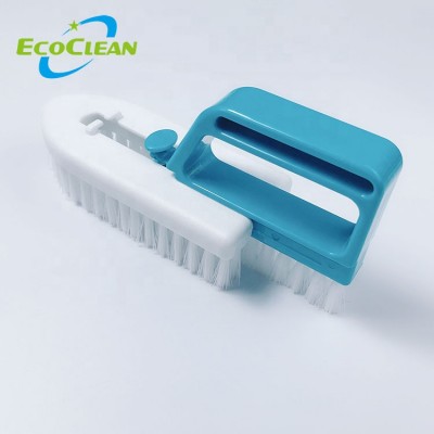 EcoClean 2 in 1 Plastic Kitchen Dish Floor Tile and Grout Cleaning Scrub Brush