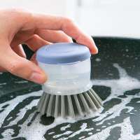 Kitchen Dish Brush  Liquid Soap Dispensing Brush